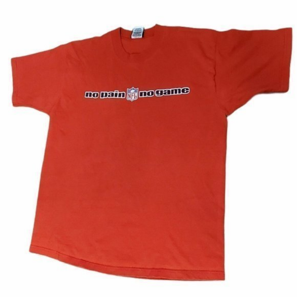 Vintage NFL No Pain No Gain Distressed Shirt Men's Large